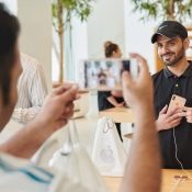 iPhone XS launch in Apple Store 2018, foto maken