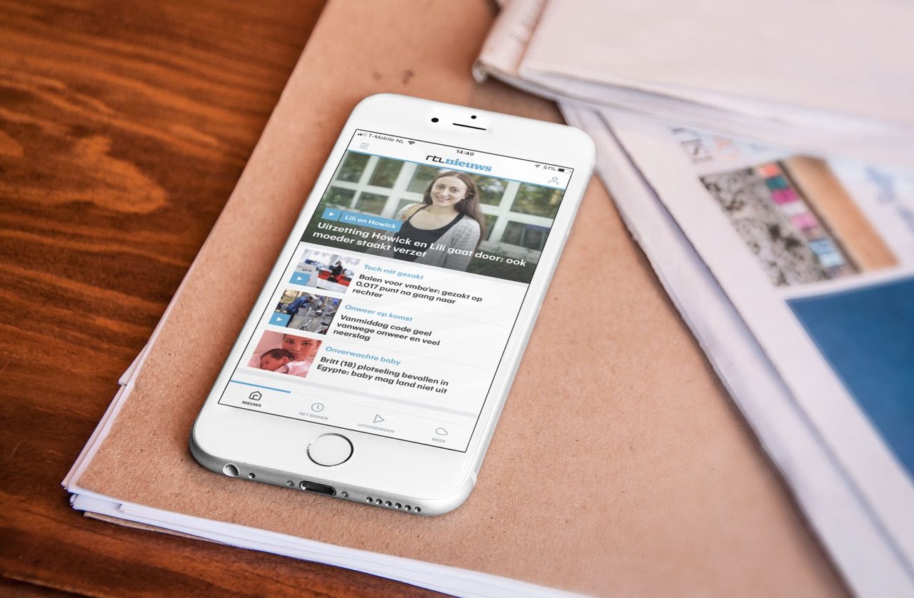 RTL Nieuws-app vernieuwd.