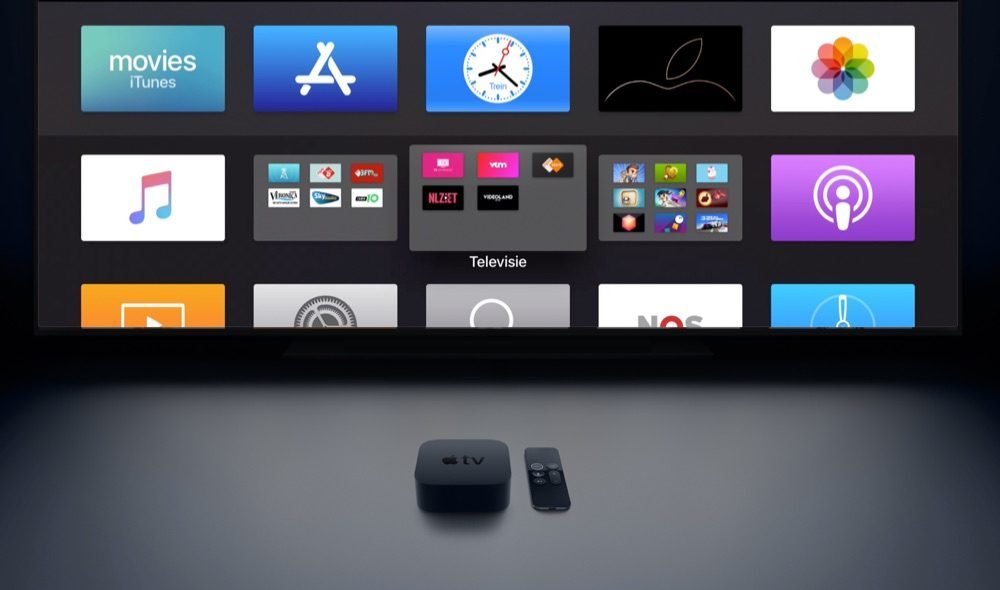 Apple TV-apps in mappen.