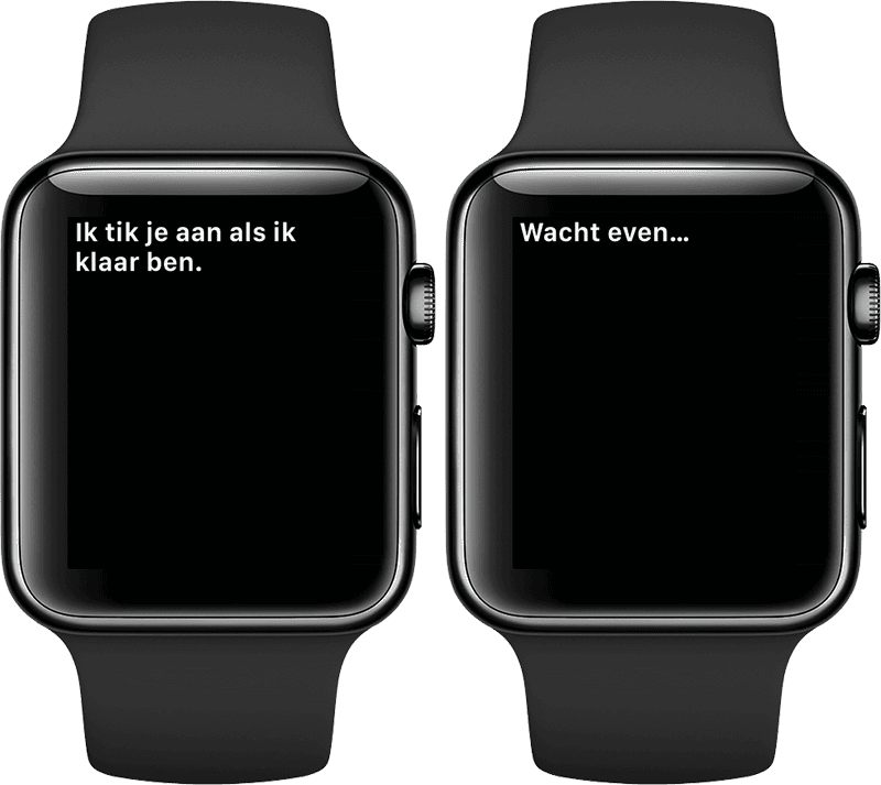 Apple Watch wachten en aantikken