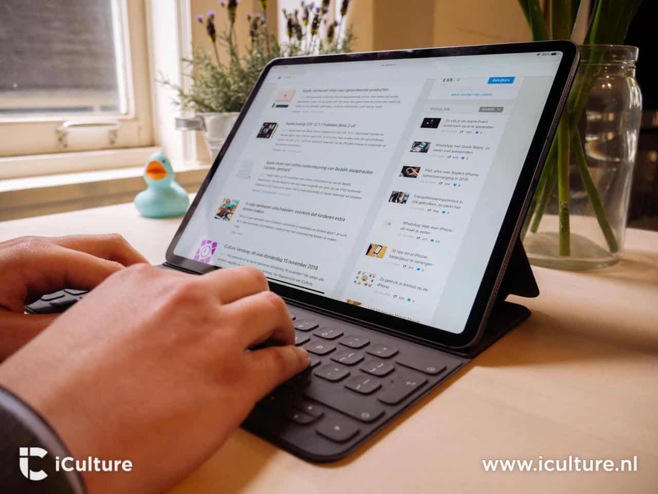 iPad Pro 2018 review met Smart Keyboard.
