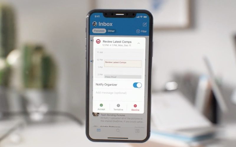 Outlook op iOS is vernieuwd.