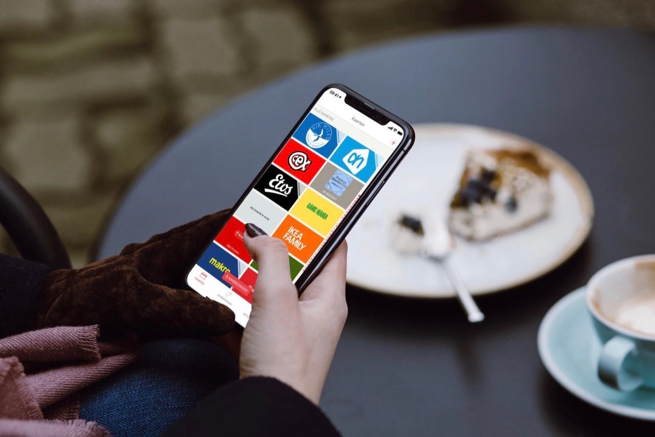 Stocard pasjes op de iPhone.