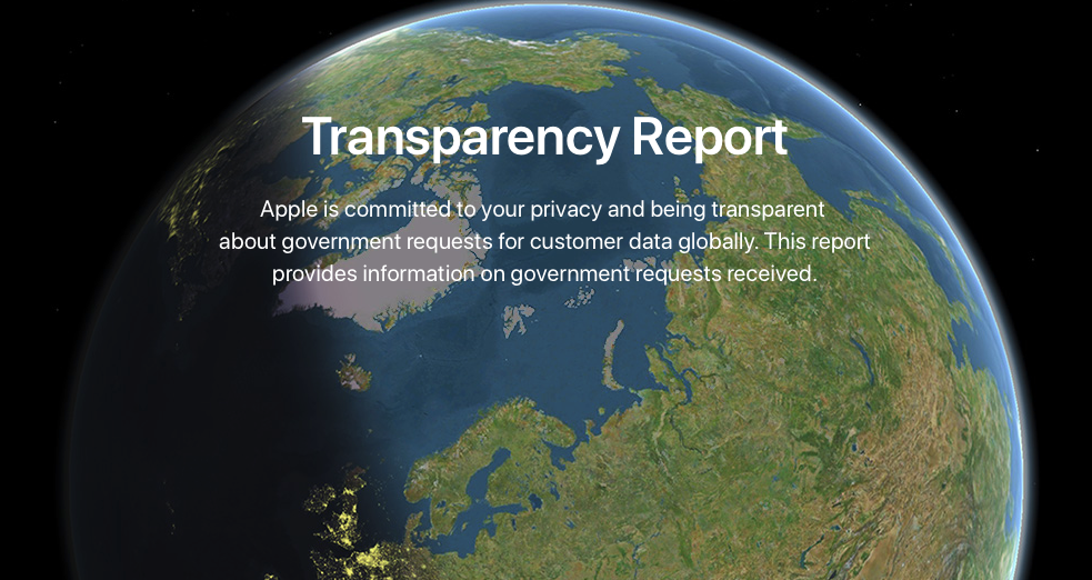 Apple Transparency Report 2018