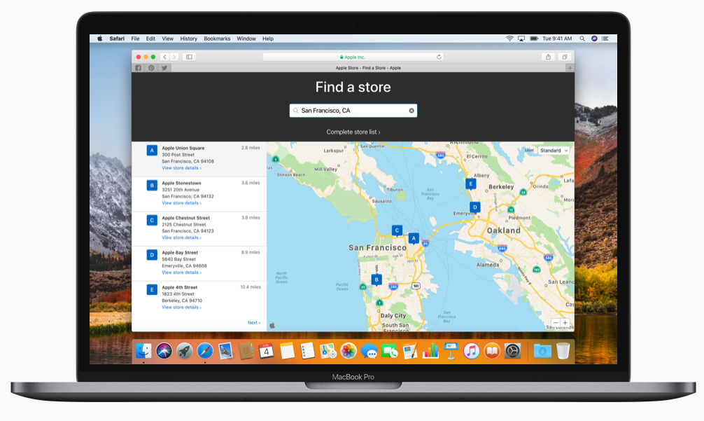Apple Kaarten MapKit JS