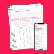 Heart Reports maakt een PDF-rapport van je hartslagmetingen