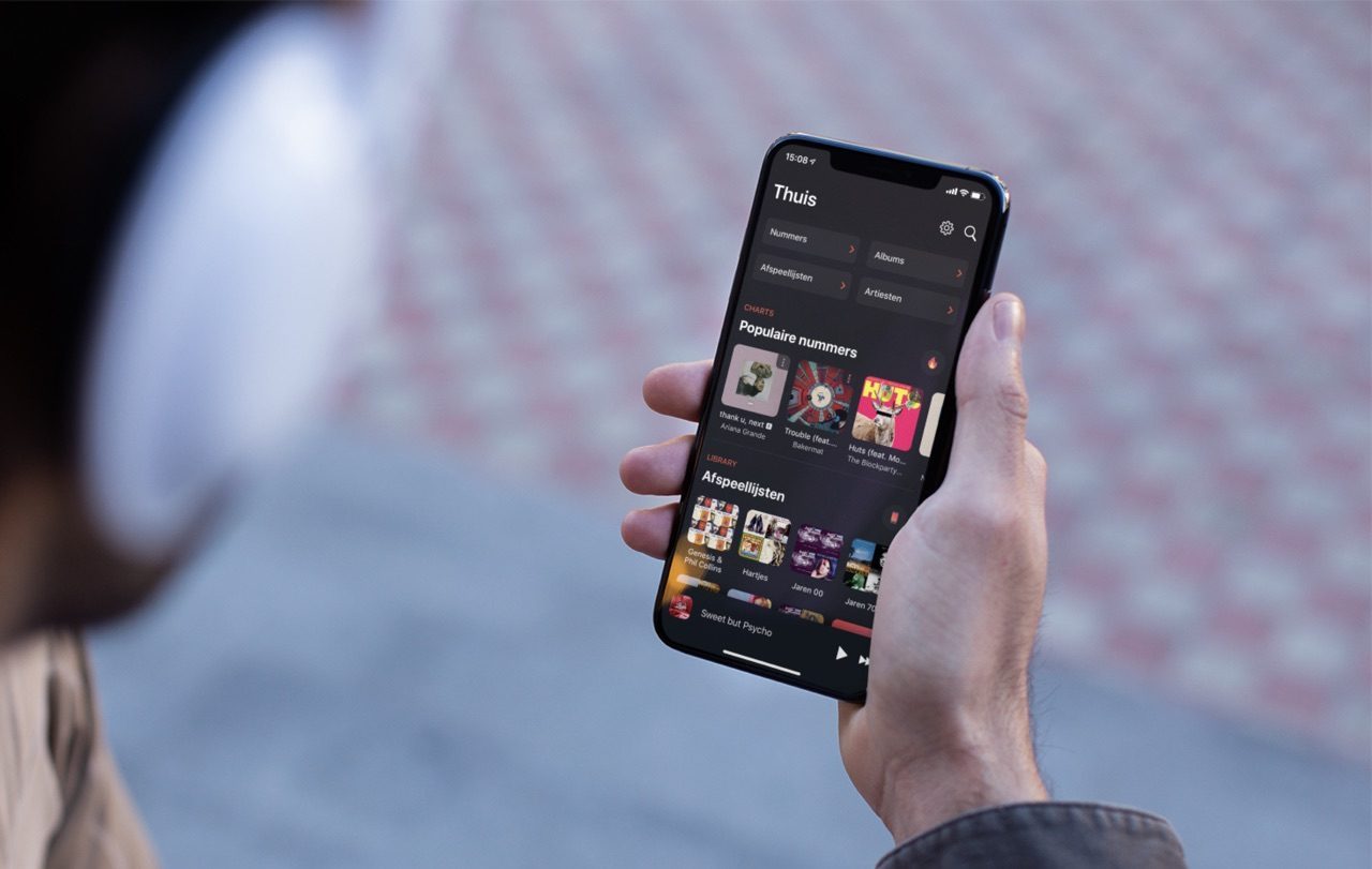 Soor met Apple Music voor de iPhone.