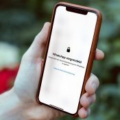 WhatsApp vergrendeld met gezichtsherkenning.