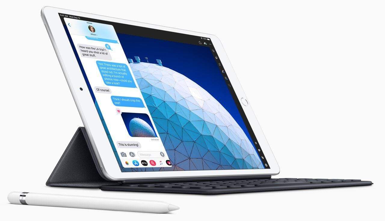 iPad Air smart keyboard en apple pencil