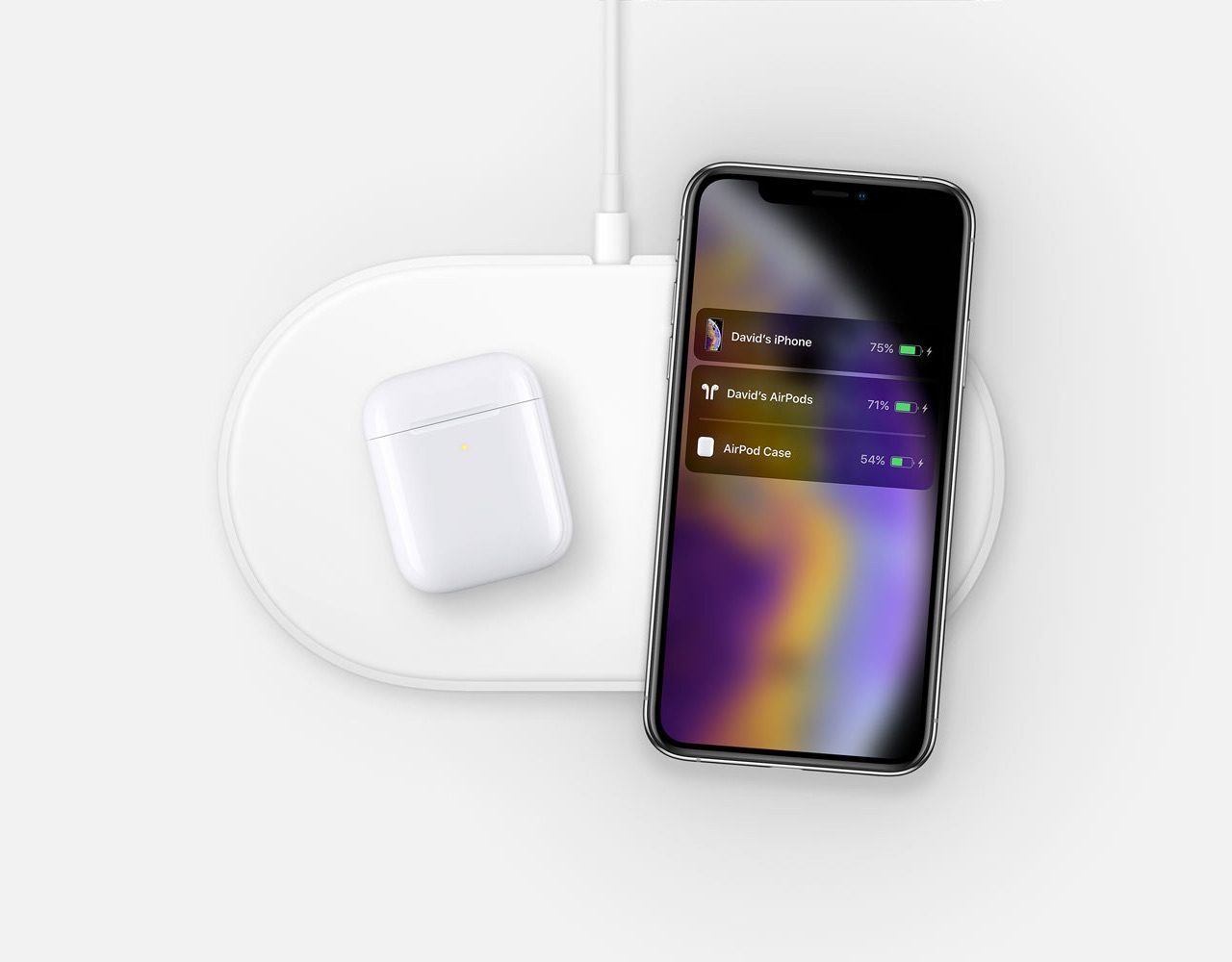 AirPower met iPhone XS en AirPods.