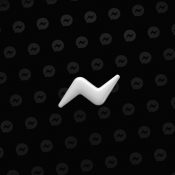 Facebook Messenger dark mode logo.