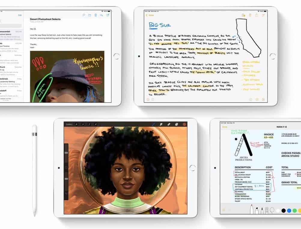 iPad Air 2019 tekenen en schrijven met Pencil.