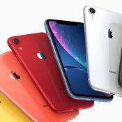 iPhone XR kleuren op stapel.