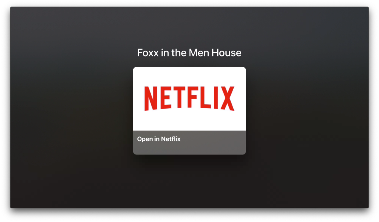 Netflix openen via TV-app.