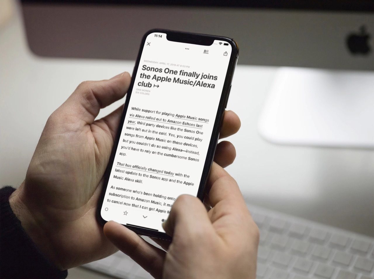 Reeder 4 met Bionic Reading.