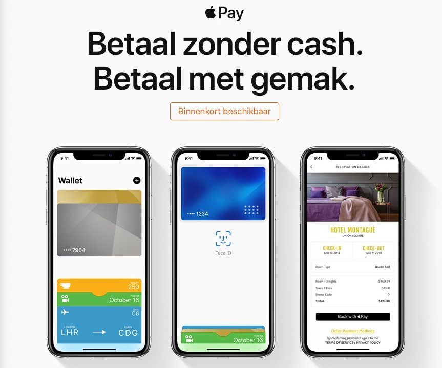 Apple Pay-pagina Nederlands.