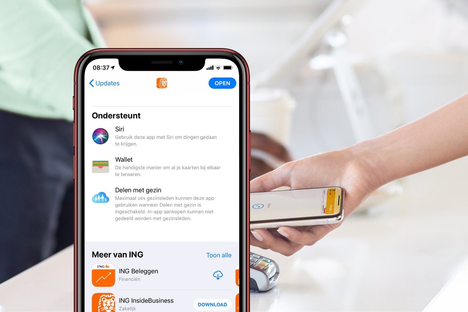 ING-app geschikt voor Wallet, is klaar voor Pay