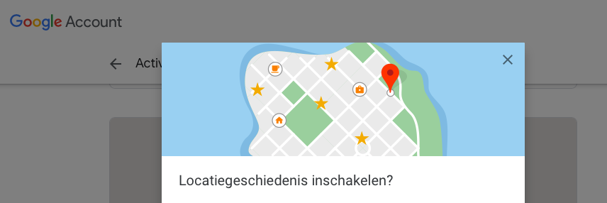 Google-locatiedata inschakelen