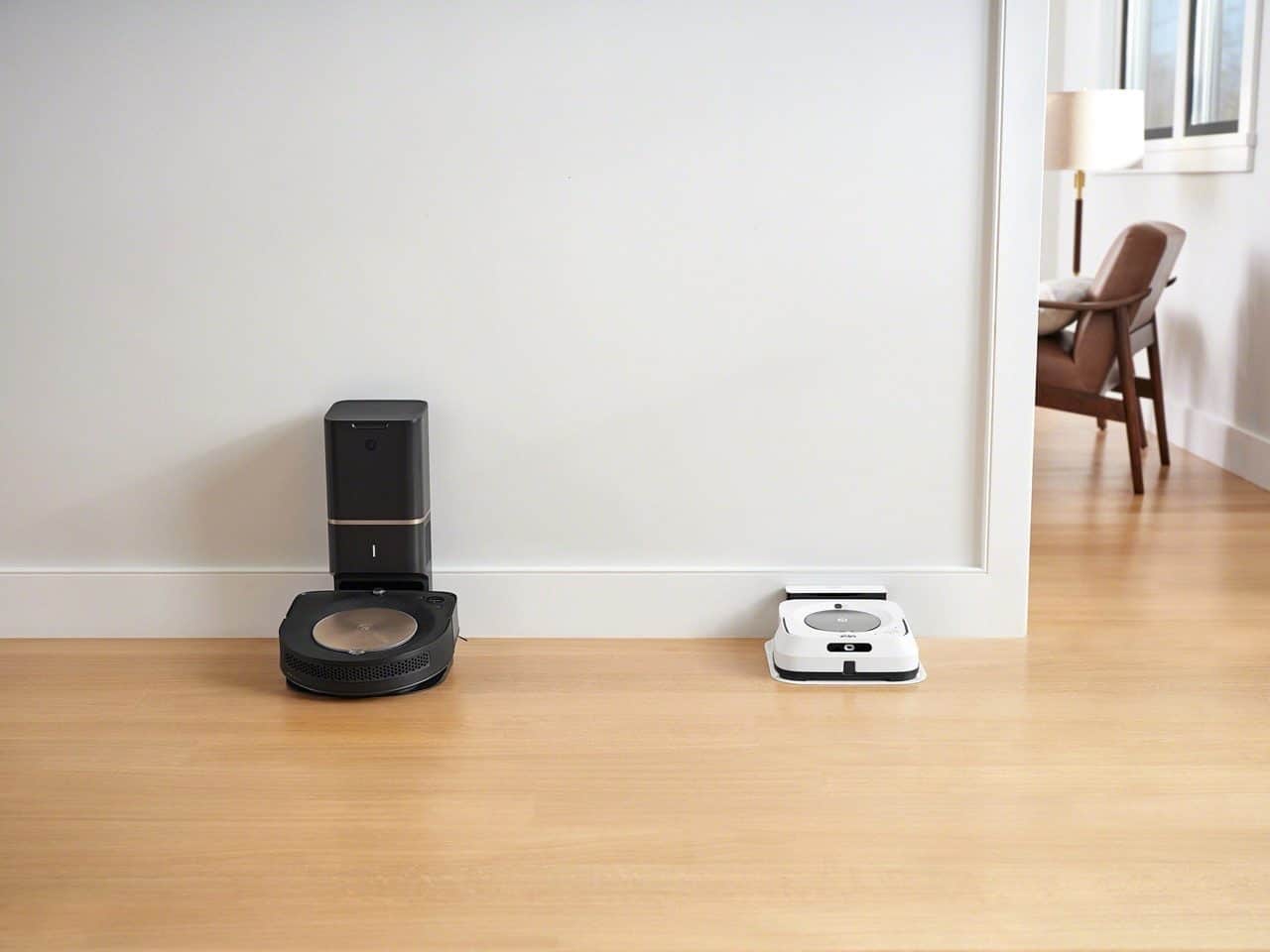 iRobot Roomba S9+ en Braava jet m6 dweilrobot.
