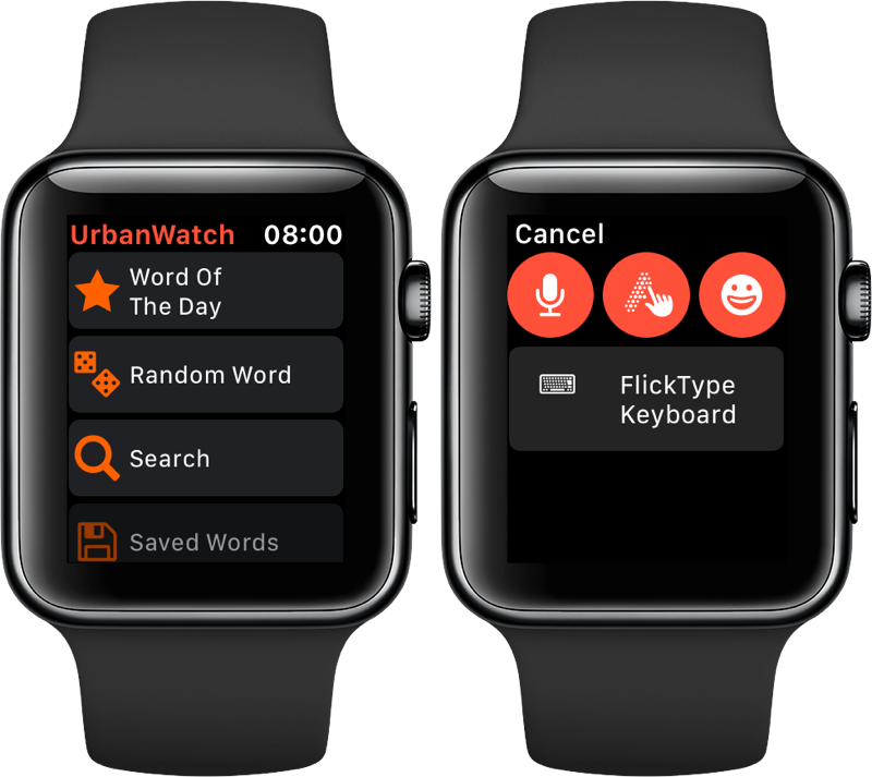 UrbanWatch-app op Apple Watch