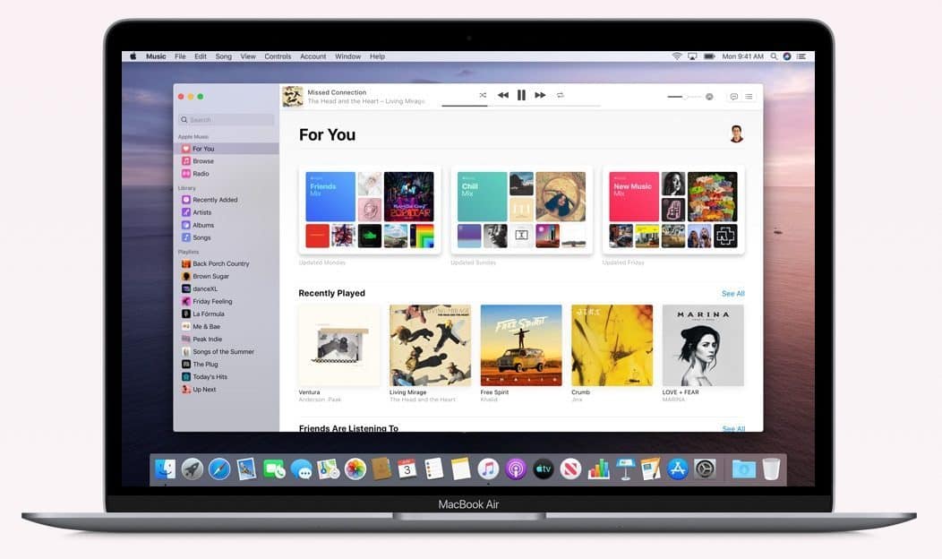 Apple Music-app in macOS.