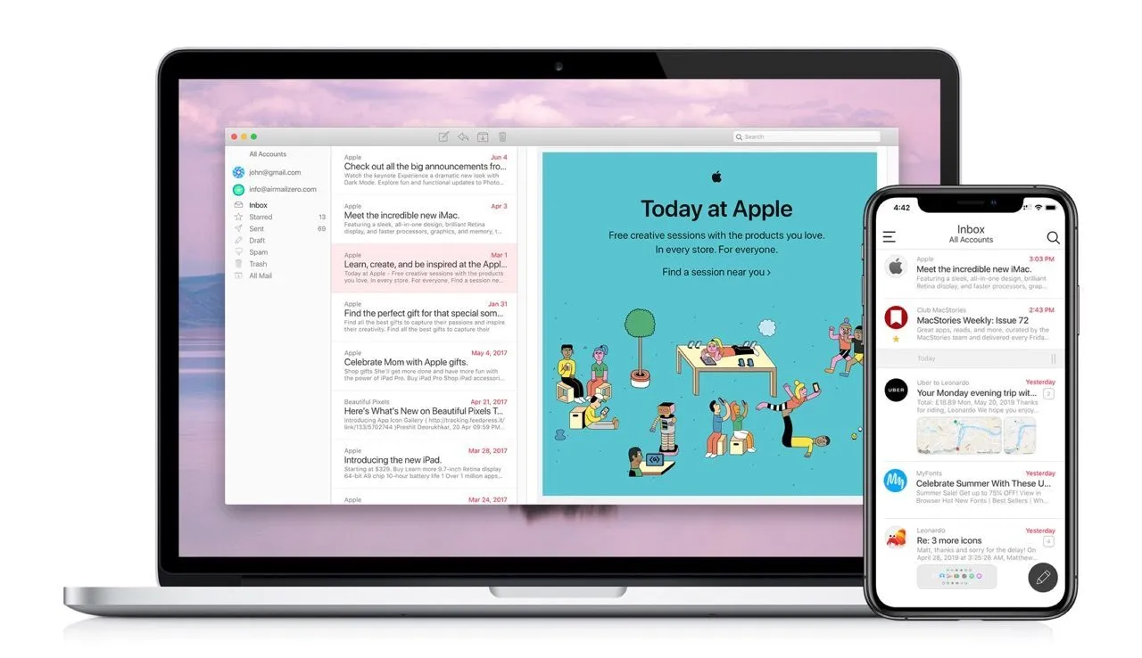 Review: Airmail Zero voor Gmail helpt je snel aan een lege inbox