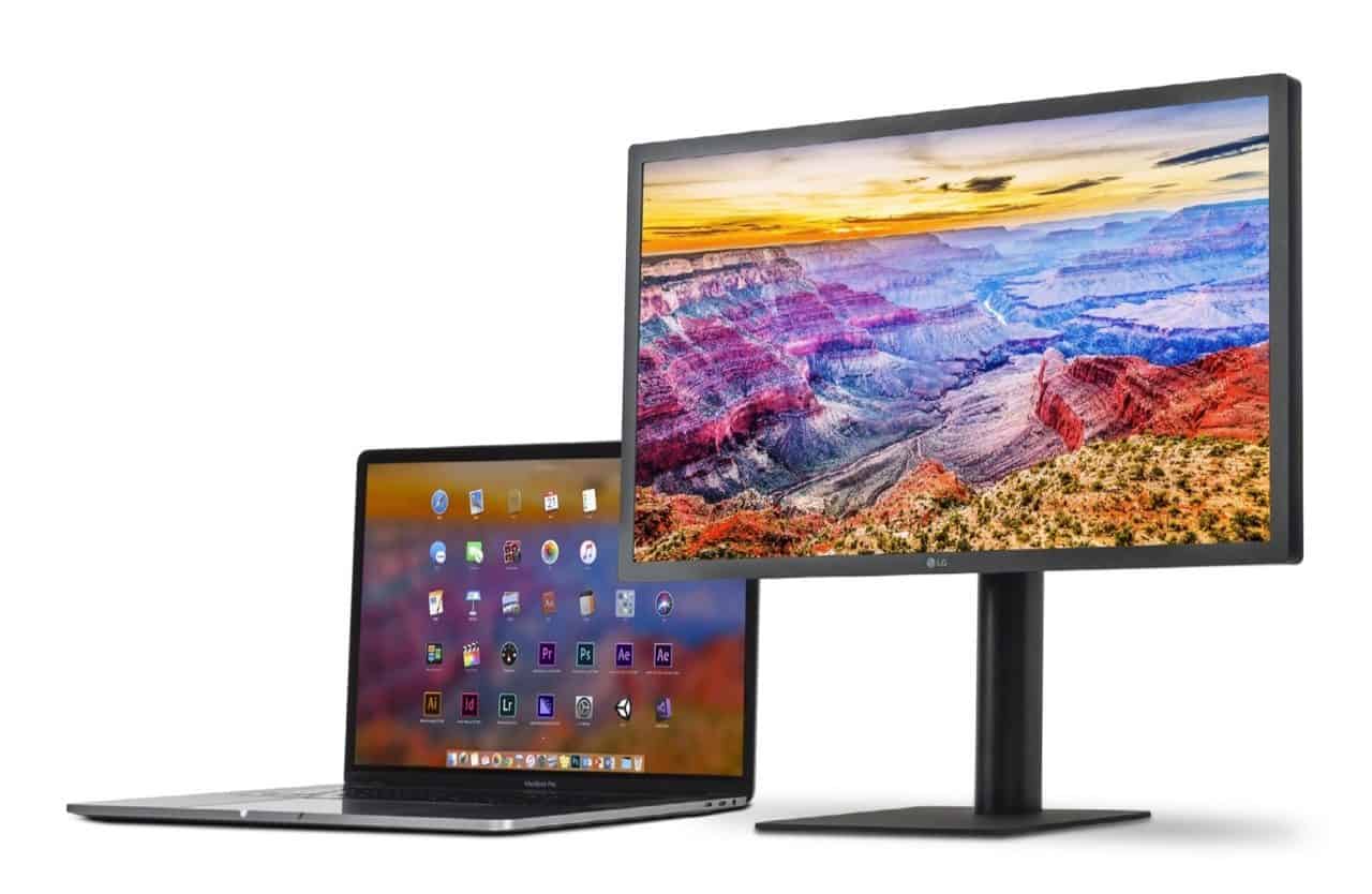LG UltraFine 5K display 2019 met MacBook.