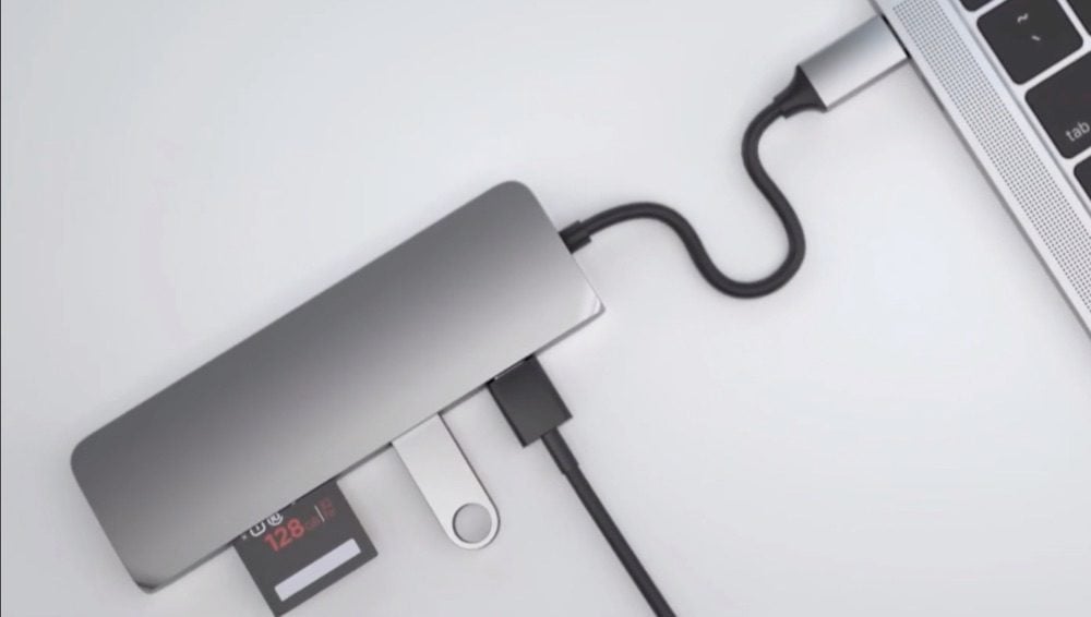 Satechi multipoort-hub USB-C pro.