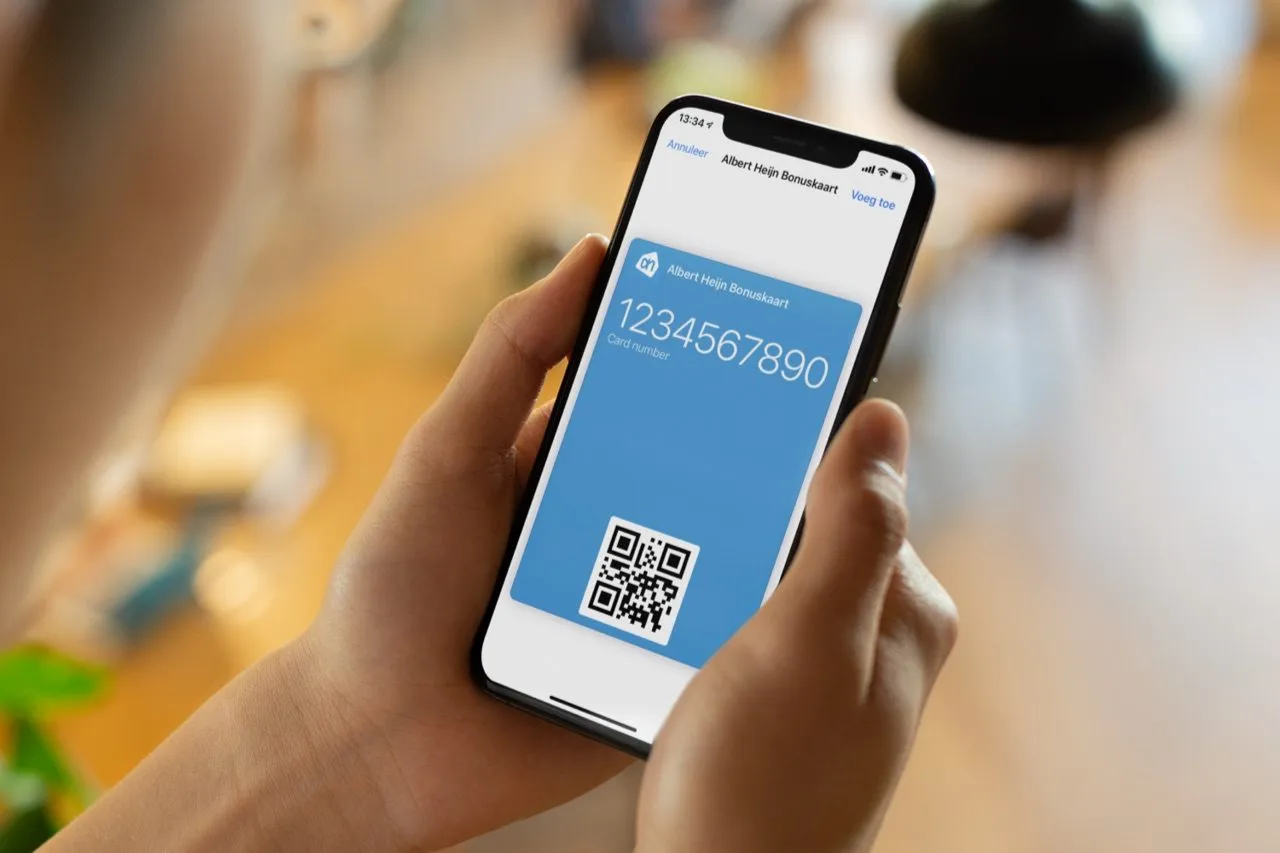Albert Heijn Bonuskaart aan Wallet toevoegen op de iPhone
