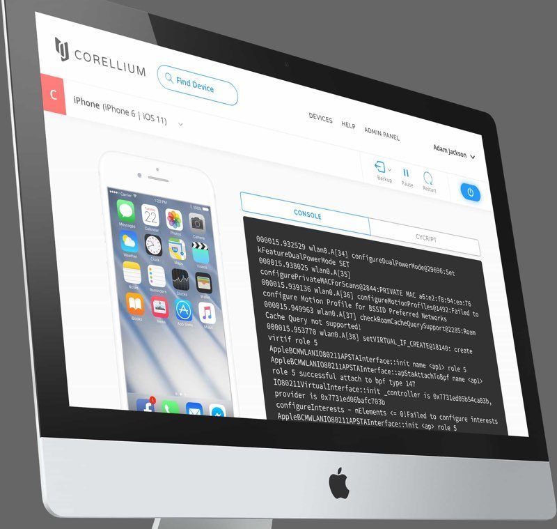 Corellium virtualisatie van iOS