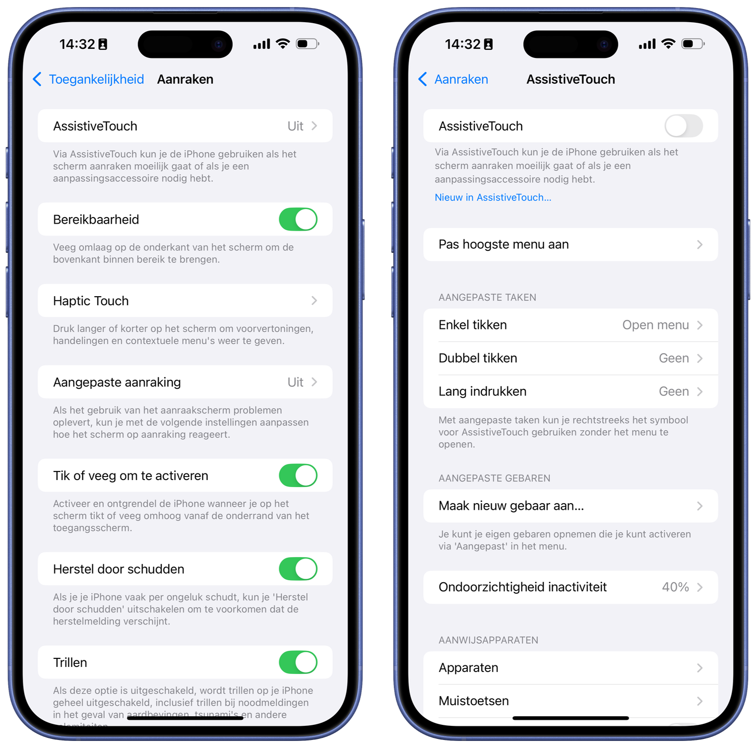 Assistive Touch iOS instellen