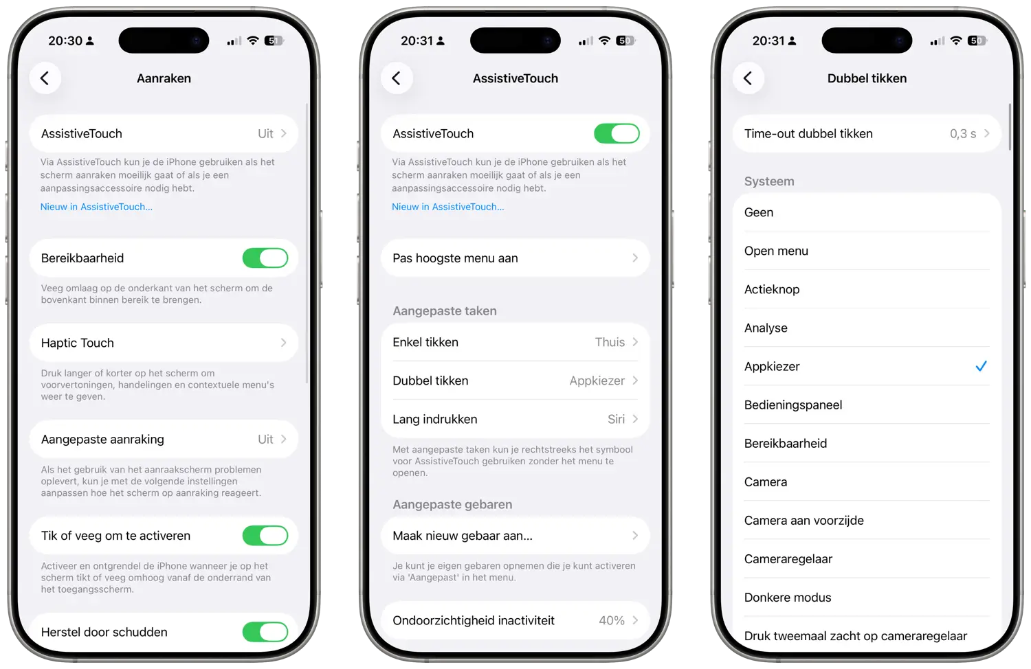 Virtuele thuisknop op iPhone instellen