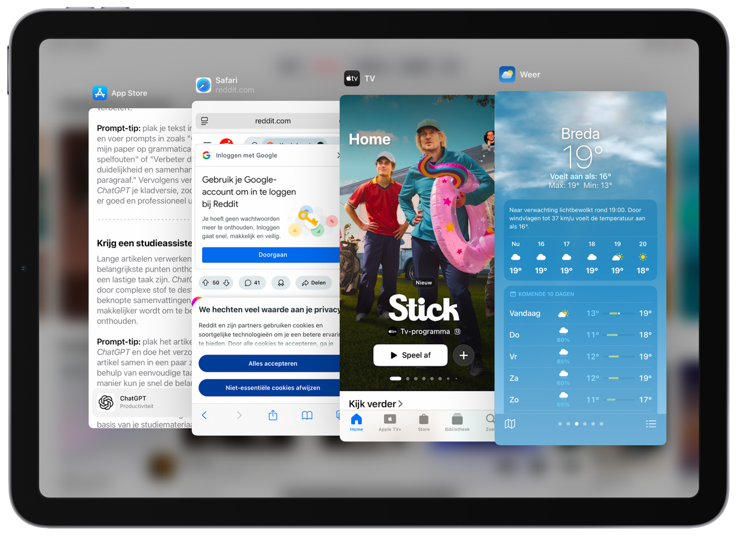 Slide over apps