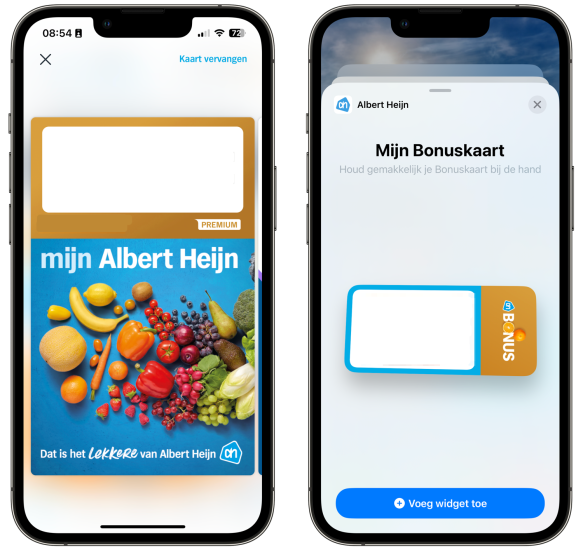 Albert Heijn Bonuskaart aan Wallet toevoegen op de iPhone