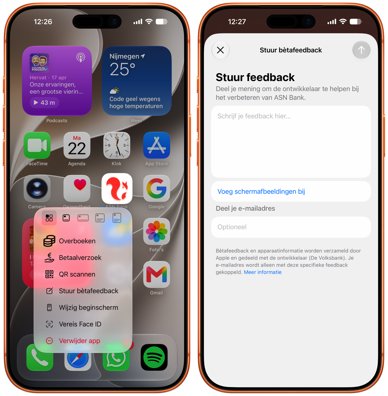 Feedback geven TestFlight