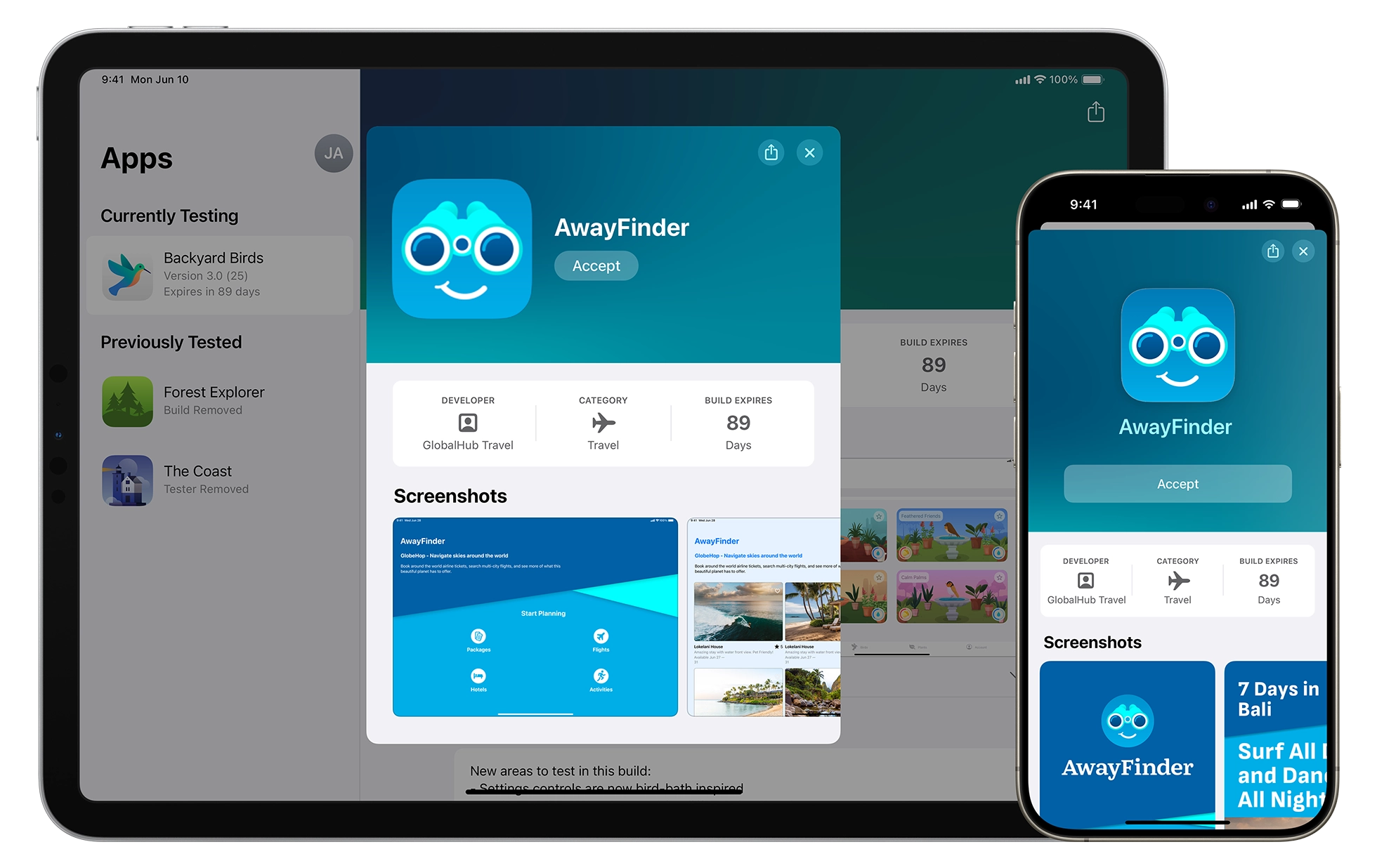 TestFlight iPad en iPhone
