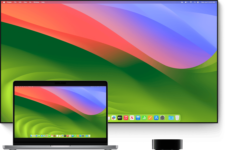 AirPlay Mirroring (synchrone weergave) van Mac naar Apple TV