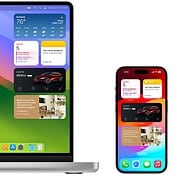 Widgets in macOS Sonoma en iPhone