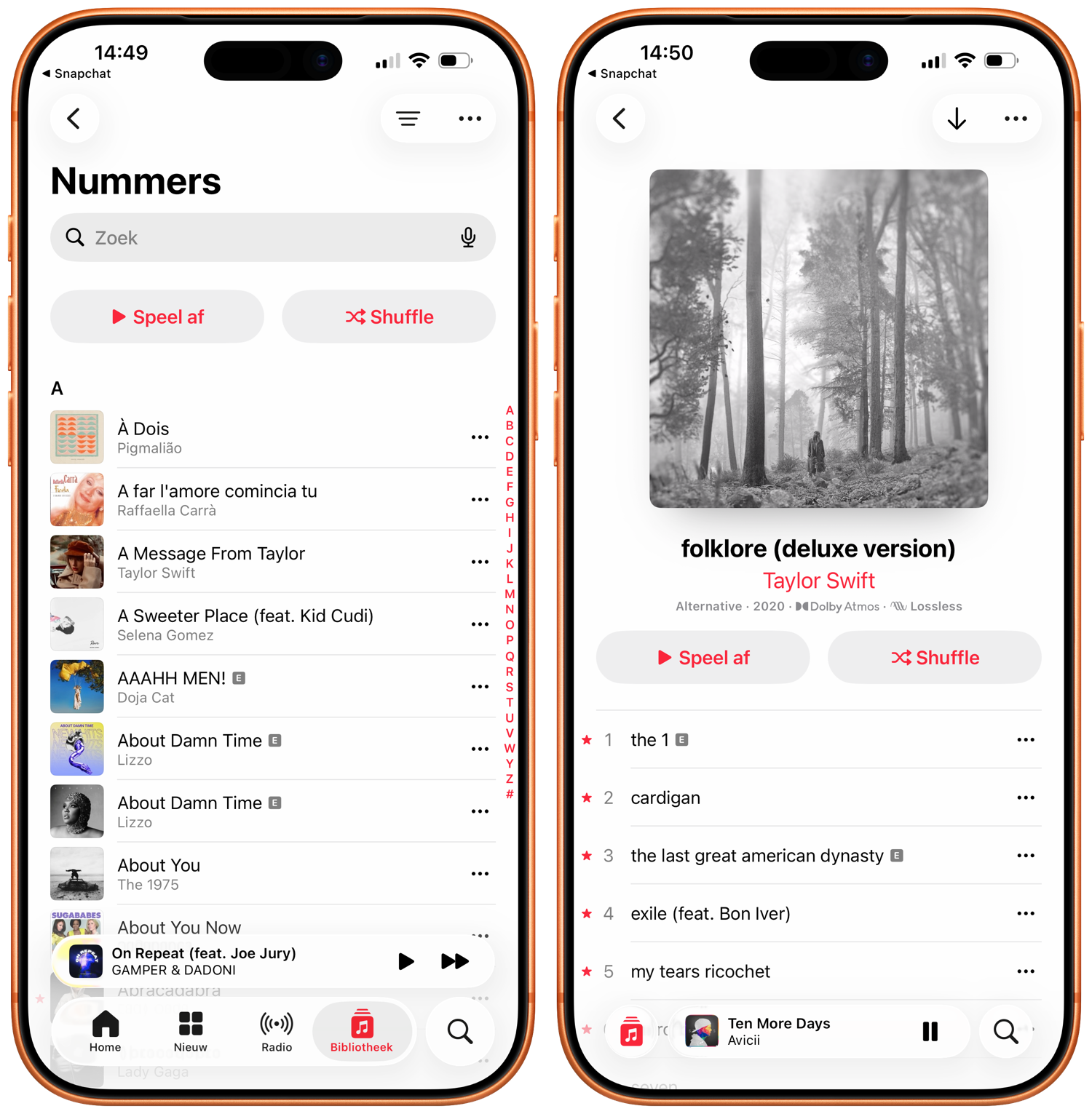 Shuffle gebruiken Apple Music