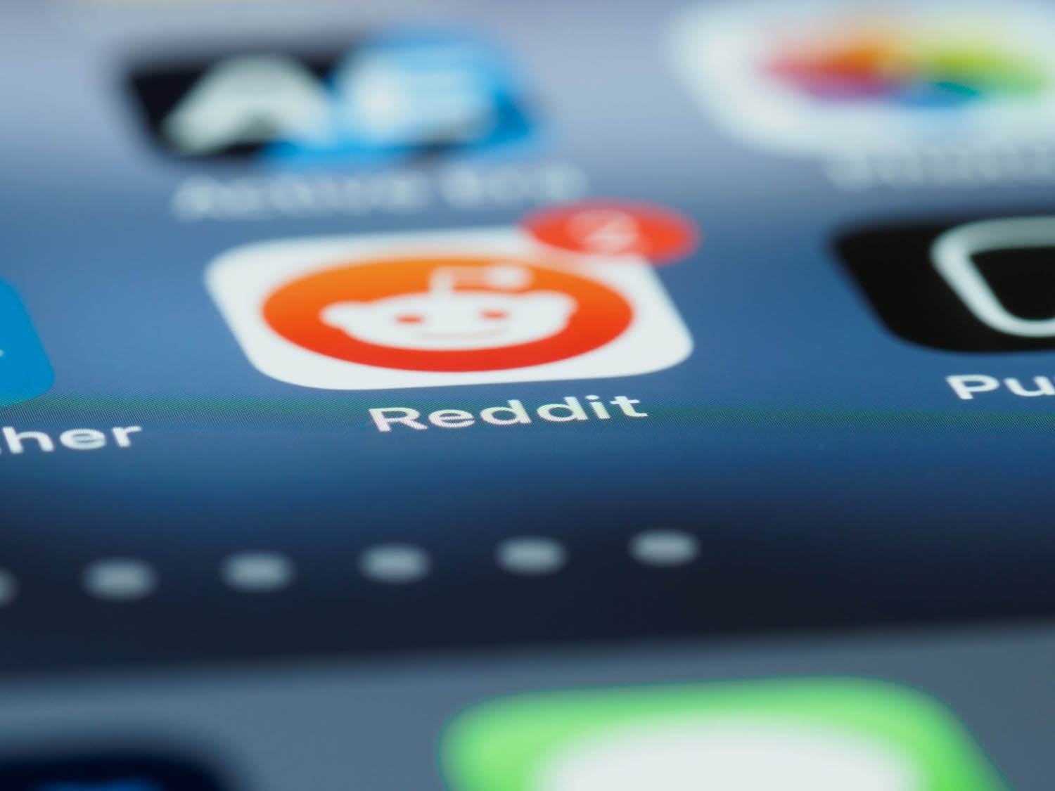 Reddit icoon op iPhone