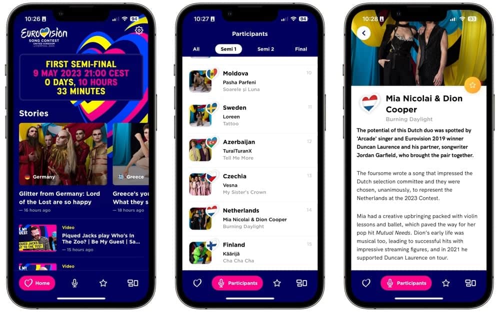 Eurovisie Songfestival 2023 app