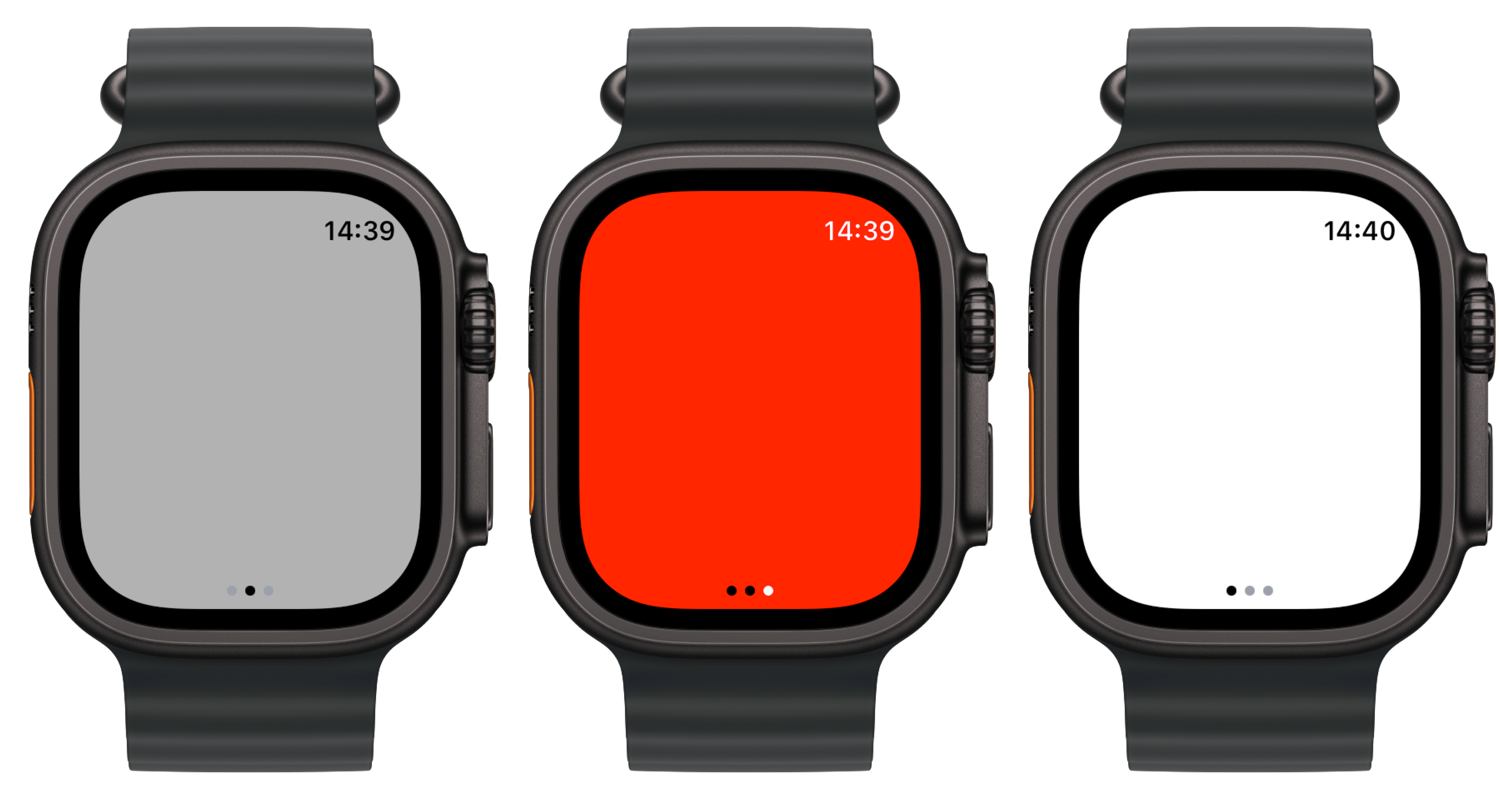 Kleuren lamp Apple Watch