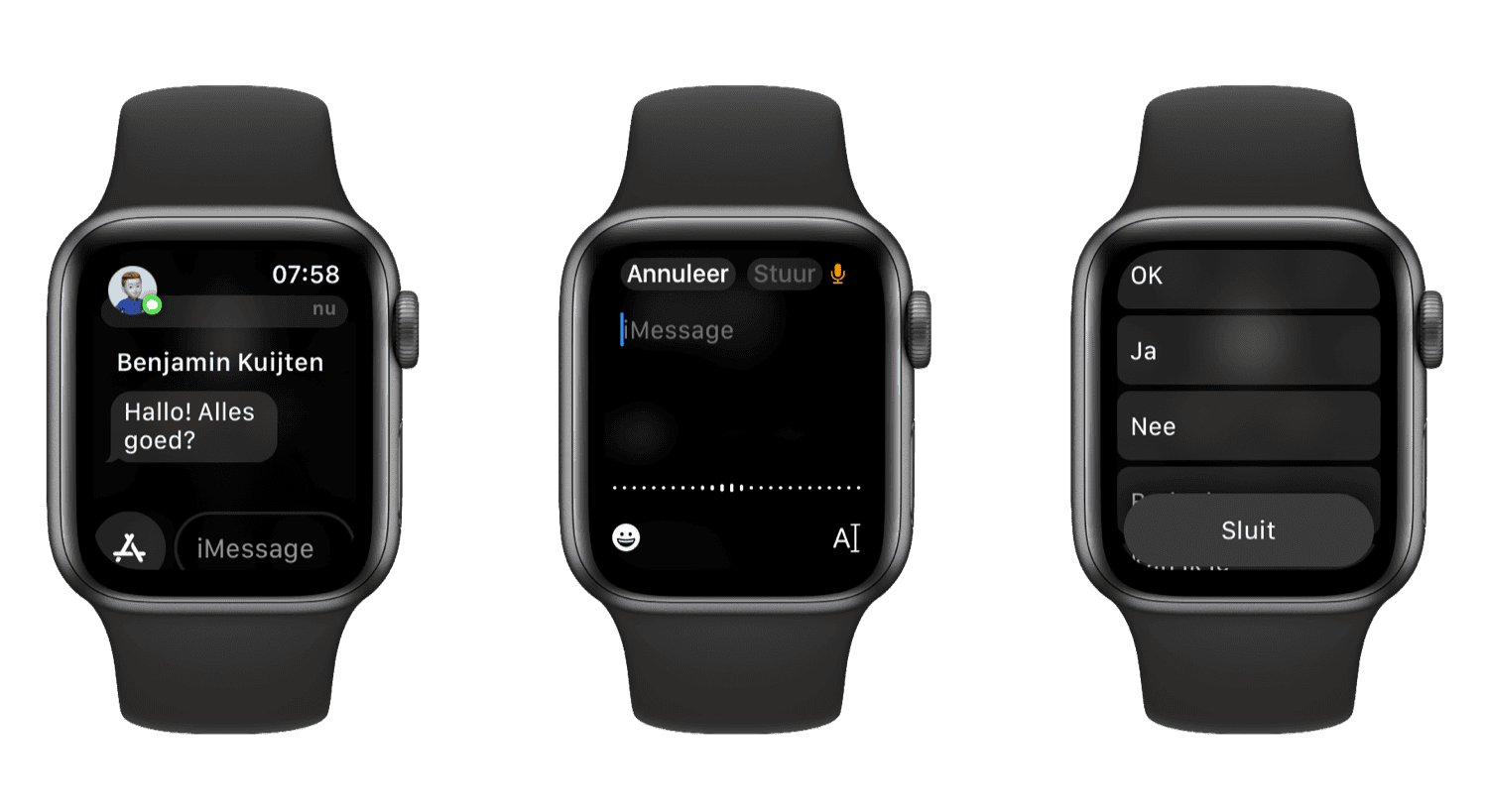 Apple Watch meldingen interactief: reageren op een bericht
