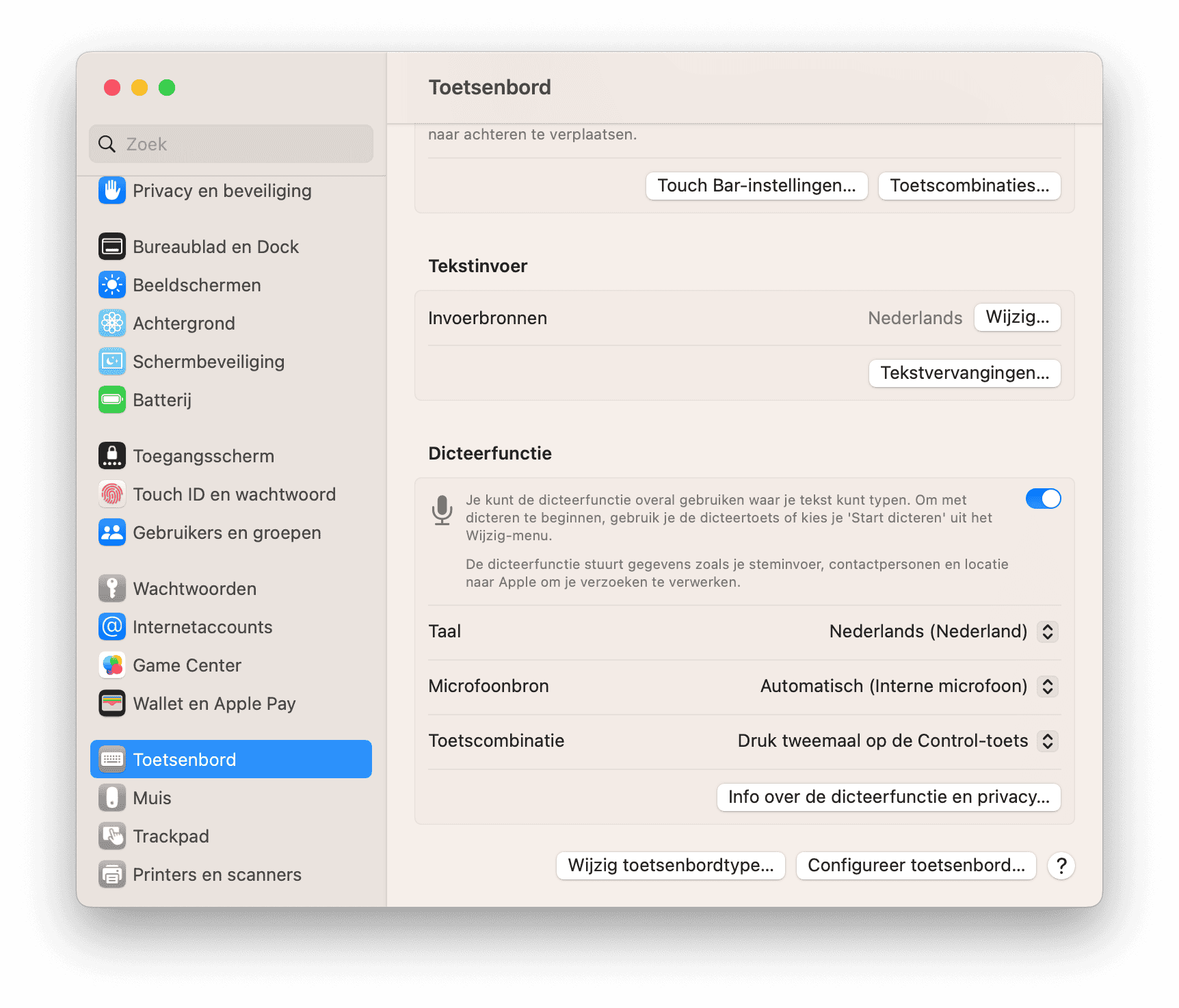 Enable dictation on Mac in macOS Ventura