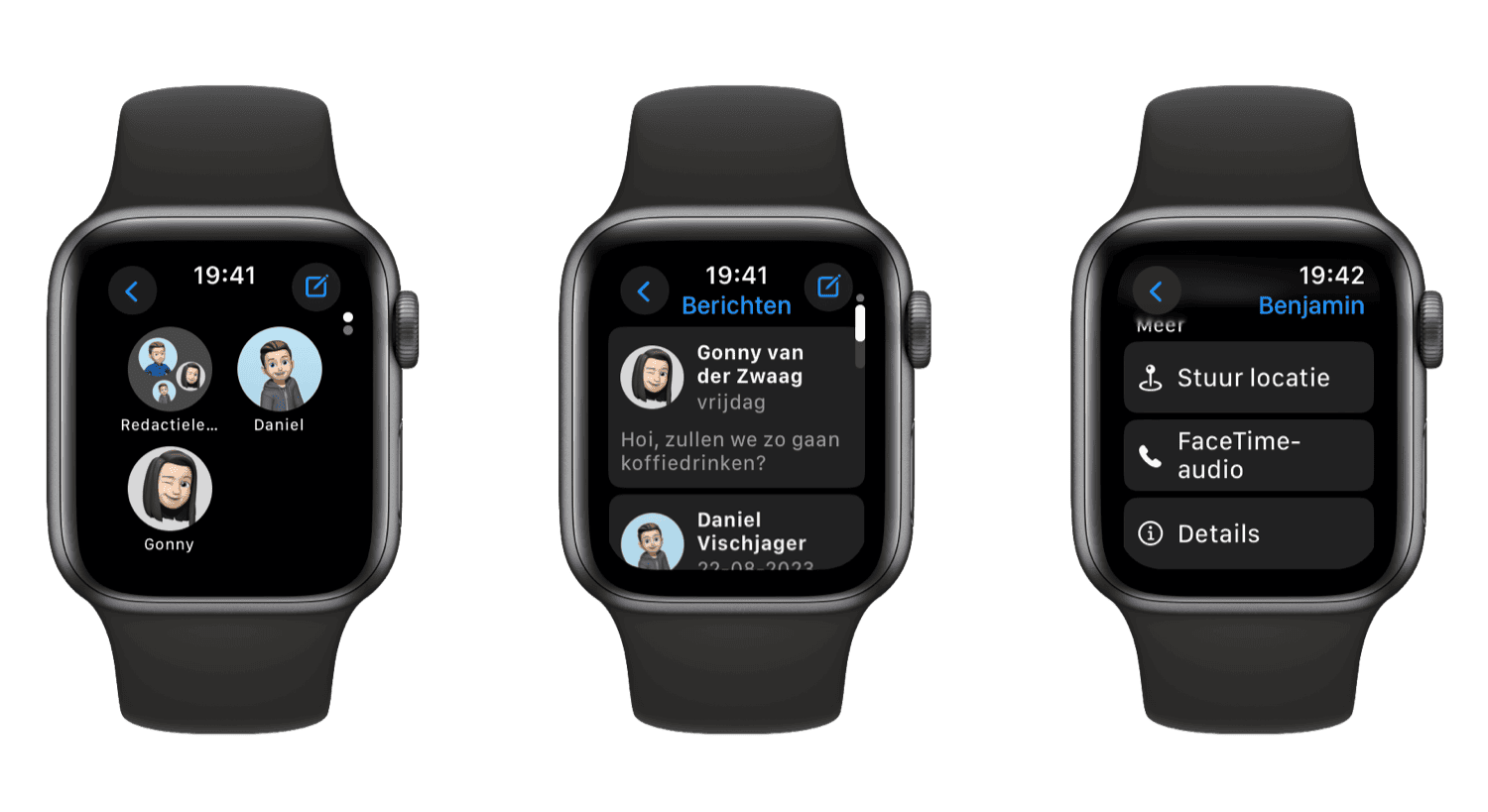 iMessage in watchOS 10 op de Apple Watch