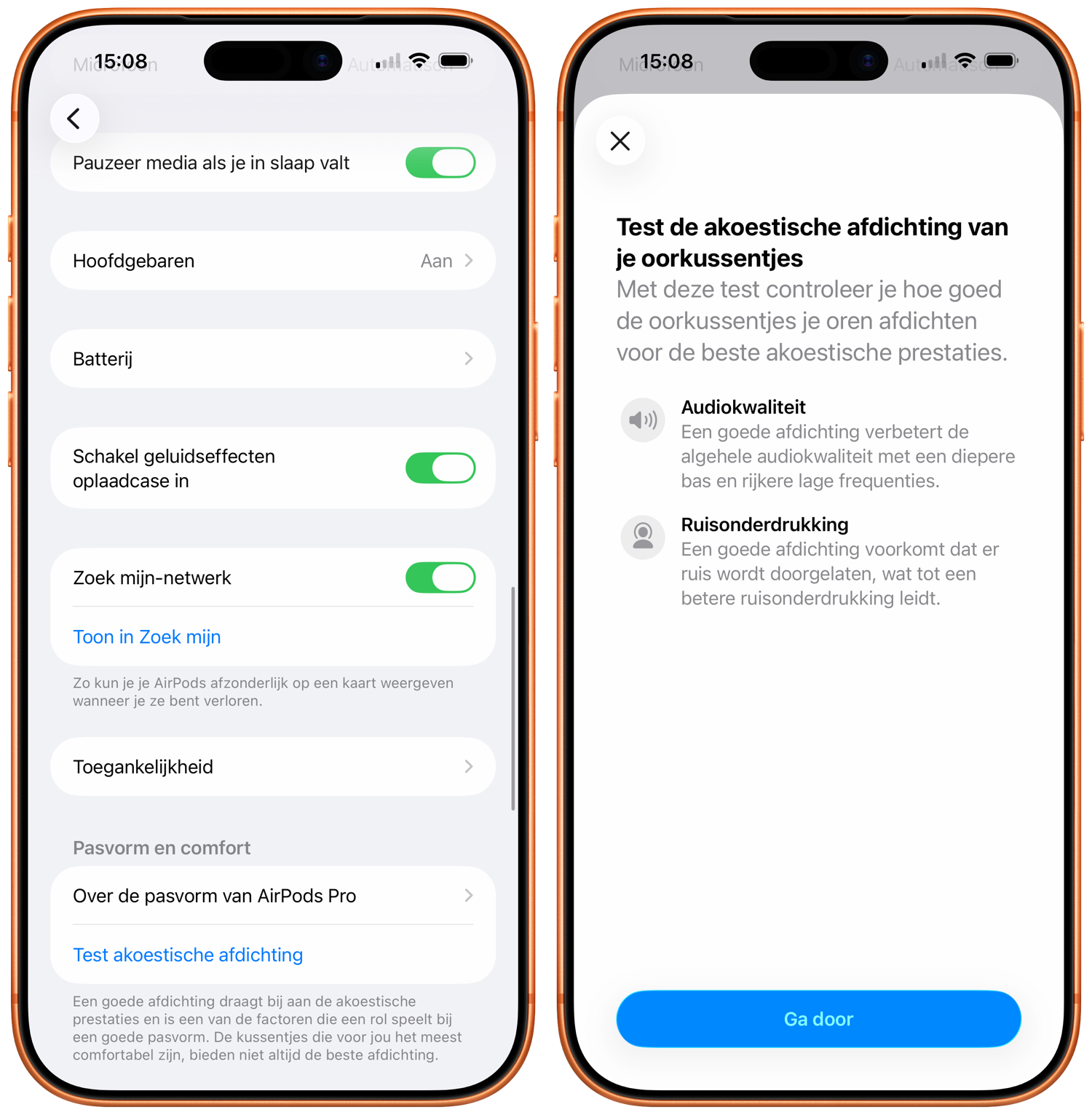 Pasvormtest AirPods Pro