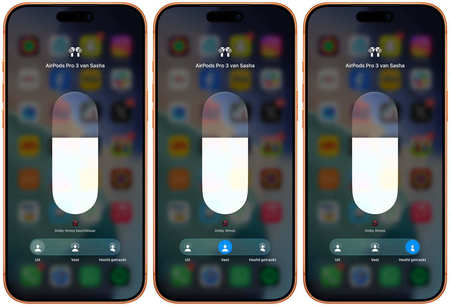 AirPods ruimtelijke audio