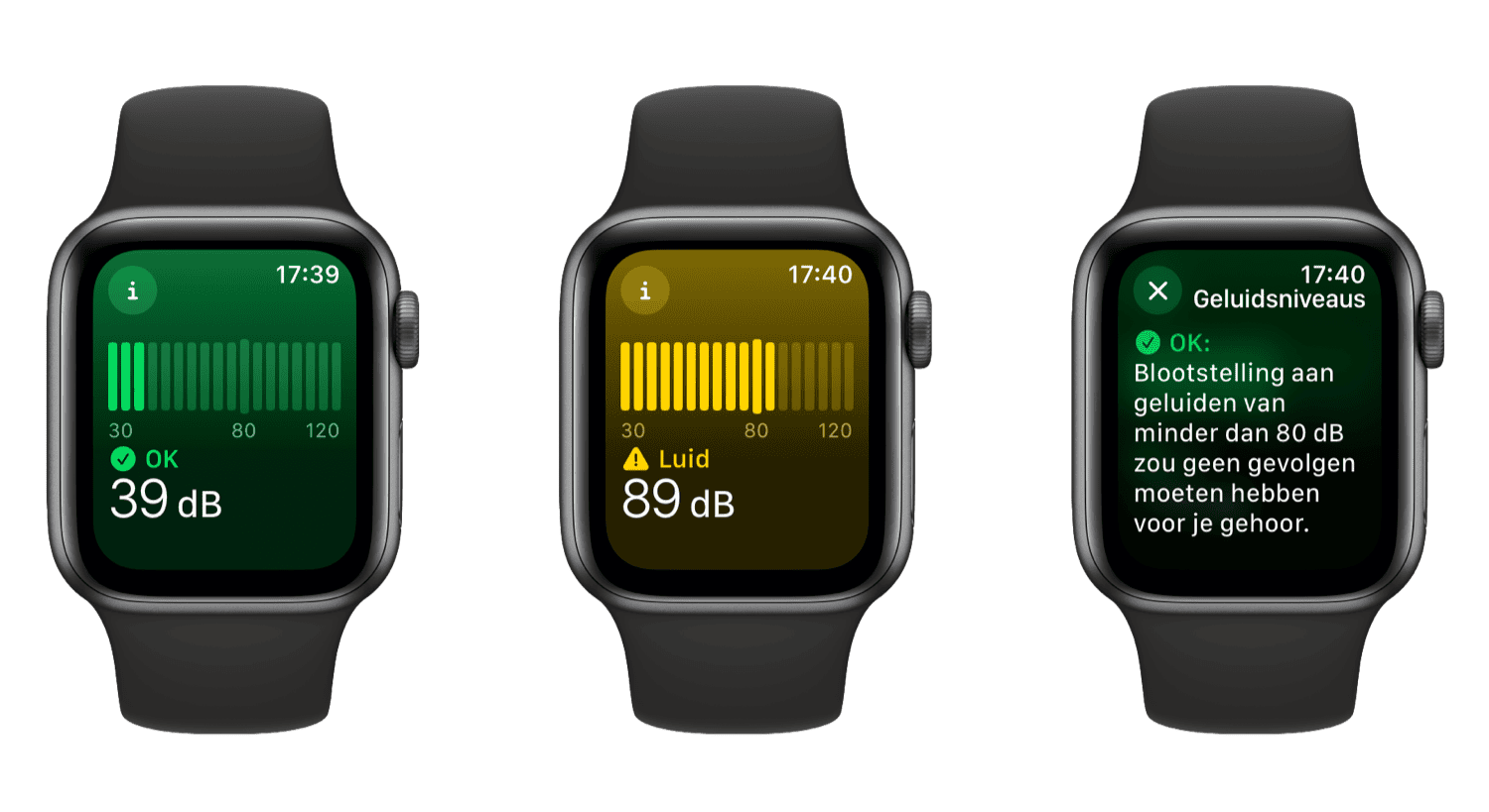 Apple Watch Geluid-app in watchOS 10
