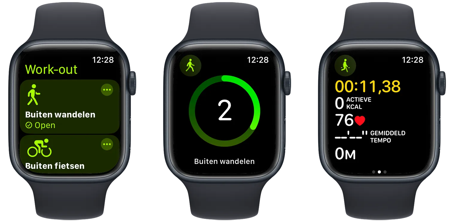 Workout starten op Apple Watch