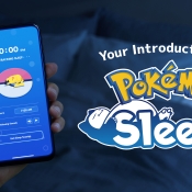 Pokémon Sleep app op smartphone en logo